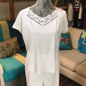 Talbots white tee